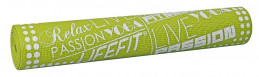 Gymnastická podložka LIFEFIT SLIMFIT, 173x58x0,4cm, světle zelená