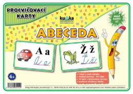 Český jazyk Sada 34 karet abecedy A7 10x7cm