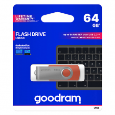 Goodram USB flash disk USB 3.0 (3.2 Gen 1) 64GB UTS3 červený
