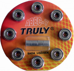 Sada ložisek TRULY® ABEC 7 - Carbon/8ks