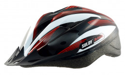 Dětská cyklo helma SULOV® JR-RACE-B, vel M/53-56cm, černo-bílá