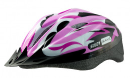 Dětská cyklo helma SULOV® JR-RACE-G, vel M/53-56cm, růžovo-zelená