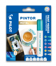 Pilot Pintor M Metal sada popisovačů 6 barev