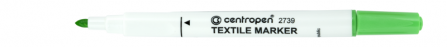 Popisovač na textil Centropen 2739 zelený světlý