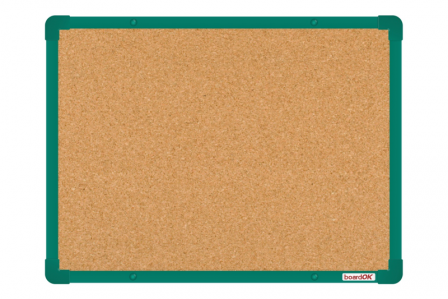 Korková tabule BoardOK 600x450mm zelený rám