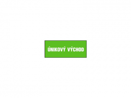 Samolepka Únikový východ