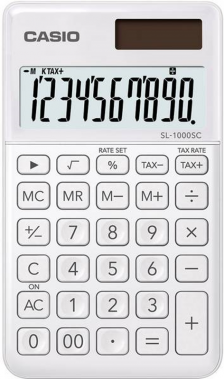 Kapesní kalkulačka CASIO SL 1000SC bílá