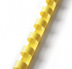 Hřbety pro kroužkovou vazbu 6mm 20ls žlutý