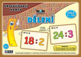 Matematika Sada 48 karet dělení A7 10x7cm
