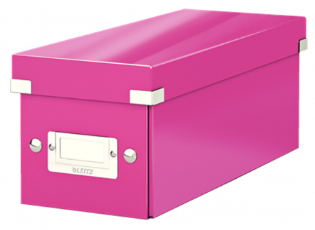 Úložná krabice na CD Leitz Click & Store WOW růžová
