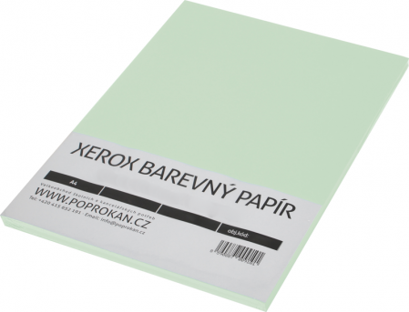 Barevný kancelářský papír zelená pastelová světlá A4 80g 100ls