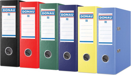 Pákový pořadač A5 70mm Donau polypropylen žlutý