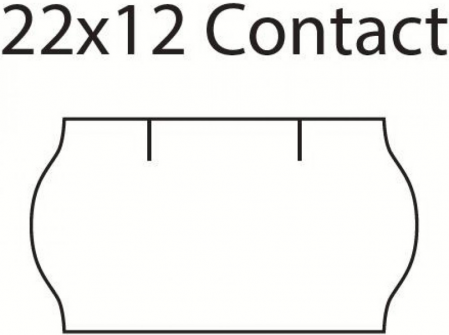 Etikety do kleští CONTACT/22x12/bílé