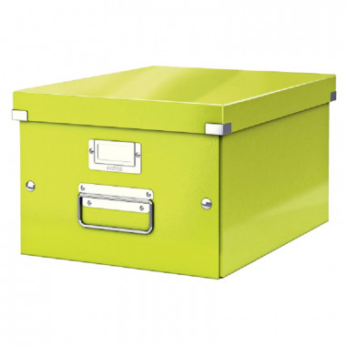 Úložná krabice A4 střední Leitz Click & Store WOW zelená