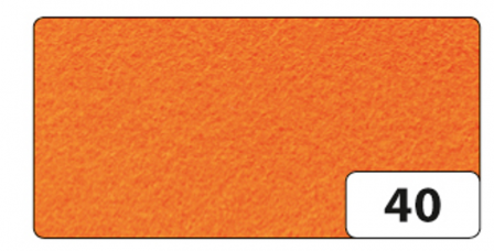 Dekorační filc A4 oranžový 10ks