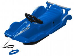 Bob plastový AlpenRace s volantem, modrý