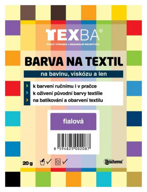 Barva na textil Texba 20g fialová