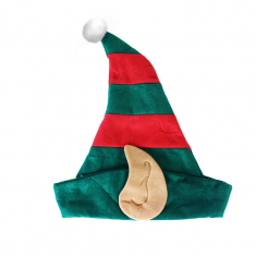 Vánoční čepice Elf s ušima