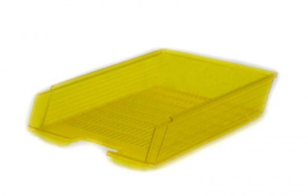 Zásuvka A4 PVC transparentní žlutá