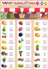 Anglický jazyk Obrázková angličtina 2 ovoce, zelenina - tabulka A5