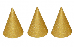 Párty kloboučky 6ks zlaté