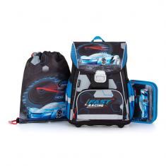 Školní batoh Premium Auto set 3ks