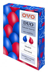 Tekutá barva OVO Duo modrá/červená