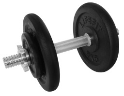 Činka nakládací LIFEFIT® jednoruční 14 kg, 30mm tyč/4x kotouč
