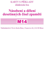 5.ročník Matematika Karty s příklady násobení a dělení desetinných čísel zpaměti M14