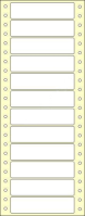 Etikety s vodicí perforací 1 řada 90x23mm 12000 etiket