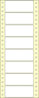 Etikety s vodicí perforací 1 řada 90x36mm 8000 etiket