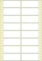 Etikety s vodicí perforací 2 řady 90x36mm 8000 etiket