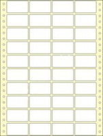 Etikety s vodicí perforací 4 řady 48x27mm 20000 etiket