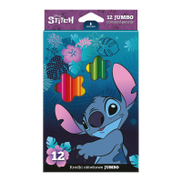 Trojhranné pastelky Colorino Stitch Jumbo 12ks