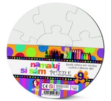 Puzzle 'Namaluj si sám' kruh