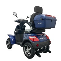 Elektrický čtyřkolový vozík RACCEWAY® STRADA ELECTRIC SCOOTER, modrý lesk