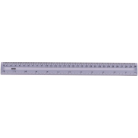 Pravítko 30cm transparentní