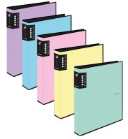 4kroužkový pořadač A4 40mm PASTELINi žlutý