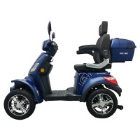 Elektrický čtyřkolový vozík RACCEWAY® STRADA ELECTRIC SCOOTER, modrý lesk