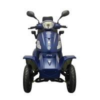 Elektrický čtyřkolový vozík RACCEWAY® STRADA ELECTRIC SCOOTER, modrý lesk