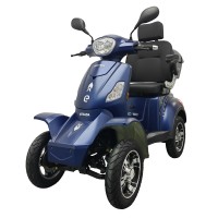 Elektrický čtyřkolový vozík RACCEWAY® STRADA ELECTRIC SCOOTER, modrý lesk