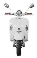 Elektroskútr  RACCEWAY® CENTURY E-RETRO, bílý-lesklý