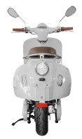 Elektroskútr  RACCEWAY® CENTURY E-RETRO, bílý-lesklý