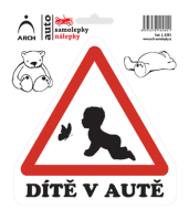 Samolepka Dítě v autě