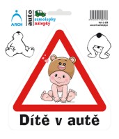Samolepka Dítě v autě