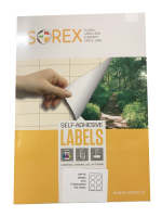 Etikety na archu A4 Sorex 90mm 600 etiket