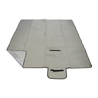Pikniková deka CALTER® STADY, 170x150 cm, alu fólie, šedá