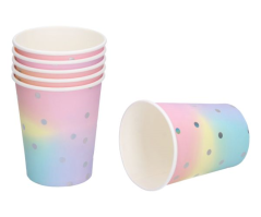 Papírové kelímky Pastel 6ks