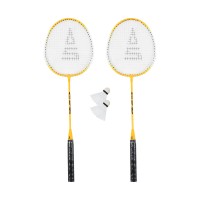 Badmintonový set SULOV®, 2x raketa, 2x míček, vak - žlutý