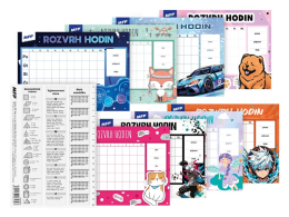 Rozvrh hodin A5 mix